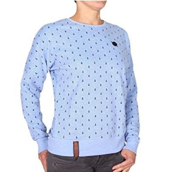 NWT NAKETANO Anchor Print Drop Shoulder Sweatshirt - Picture 7 of 8